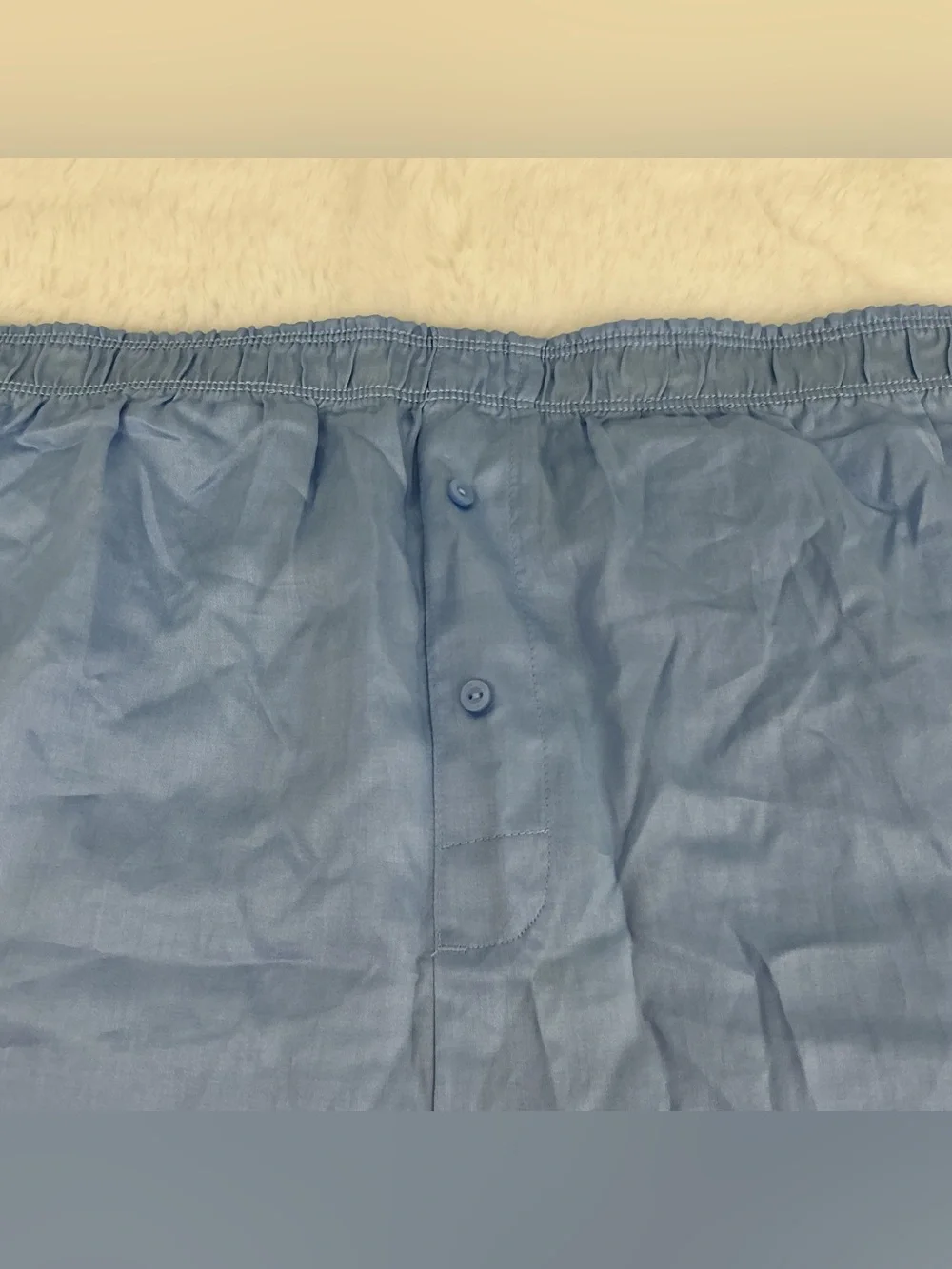PINK Victoria's Secret Tencel Boxy Pajama Shorts - Light Blue Satin Boxer Shorts